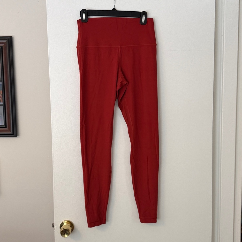 Lululemon align burnt Red Leggings